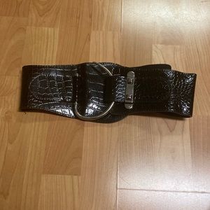 Black Snake Pattern Accessory Belt
